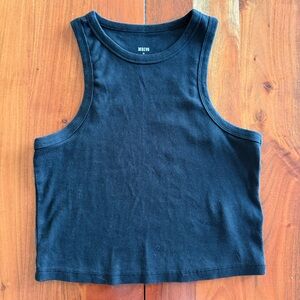 🦊 Maeve for Anthropologie Black Tank Top